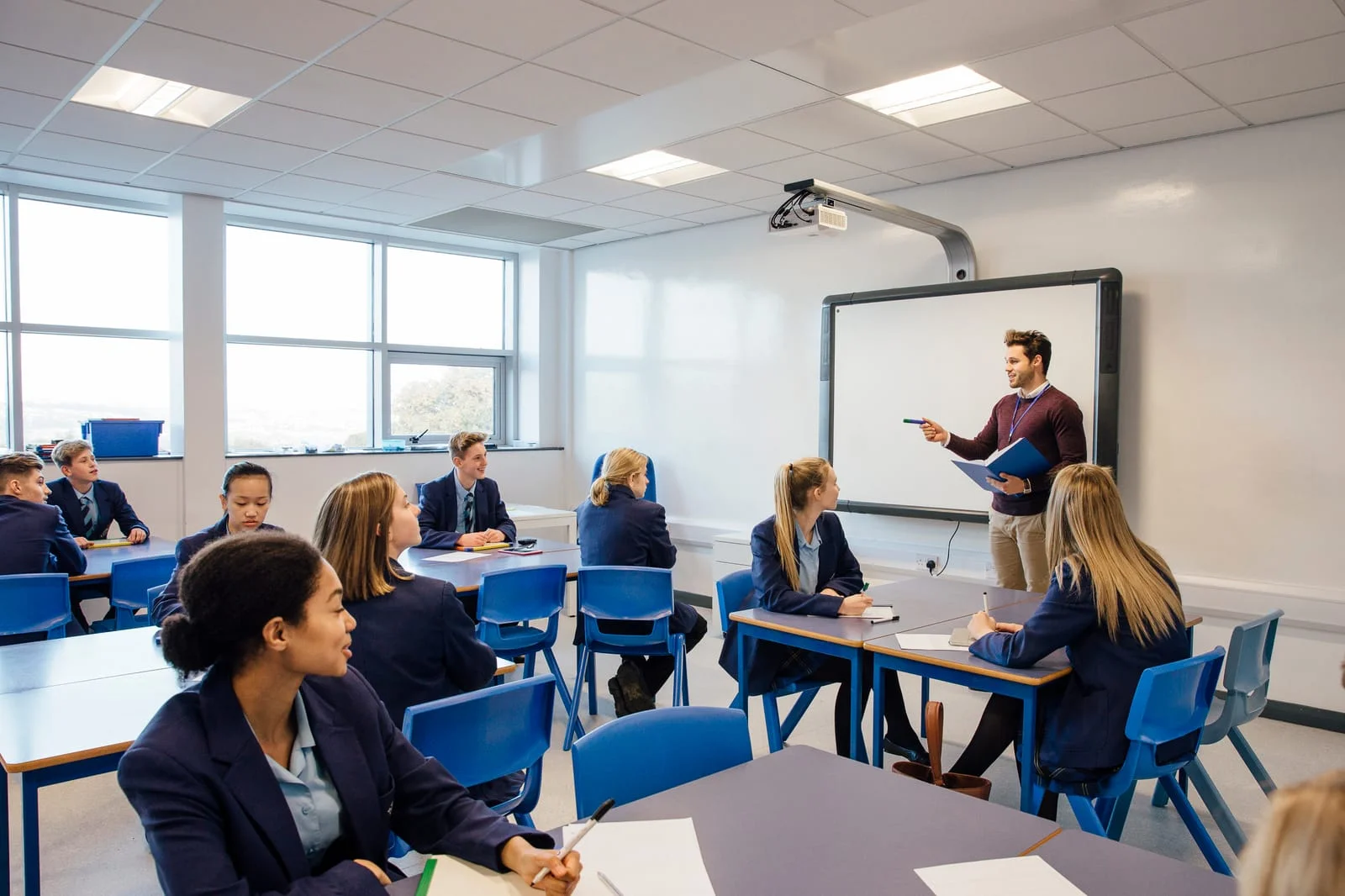 high school students in private school in abu dhabi